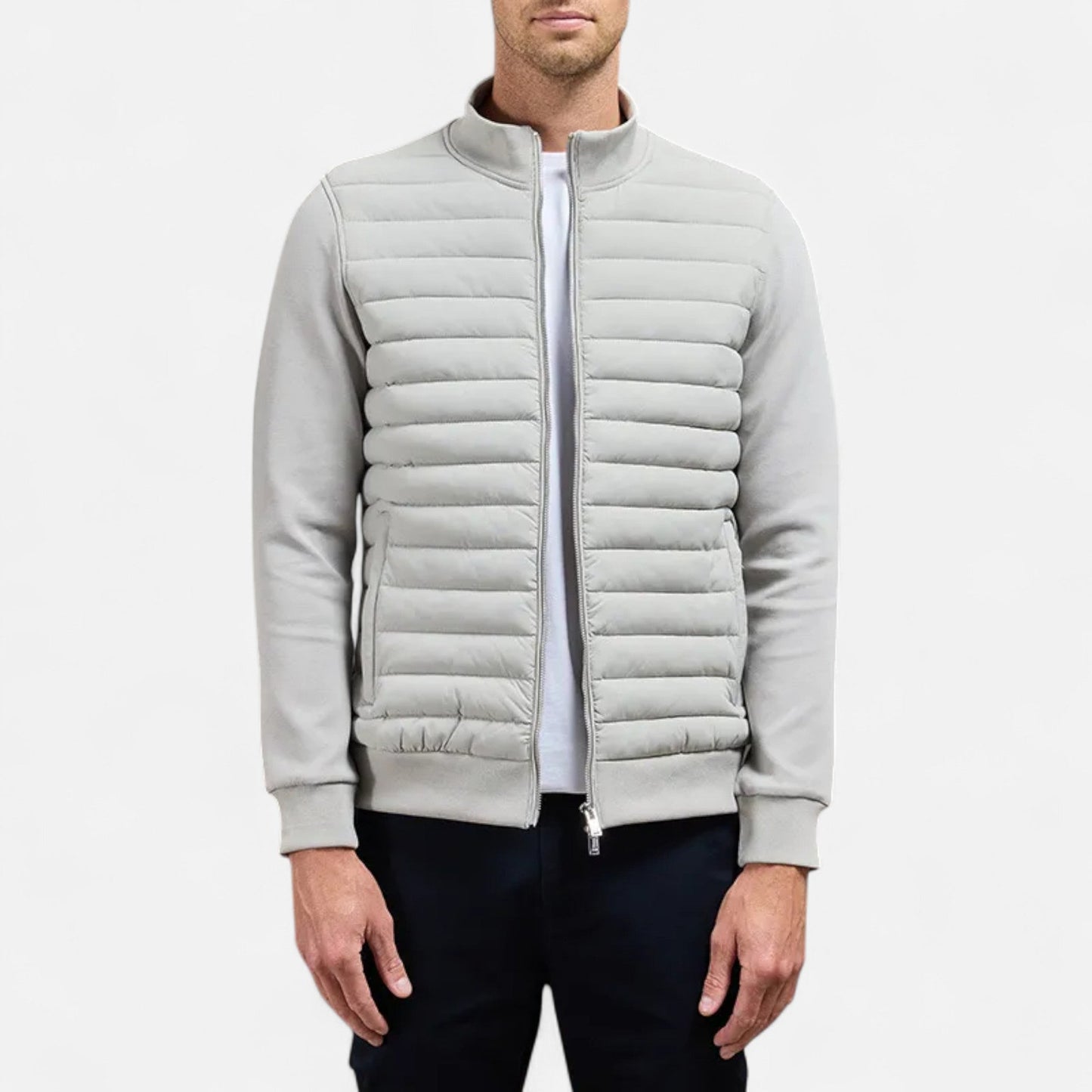 Chaqueta Hombre Invierno Ligera Cuello Alto
