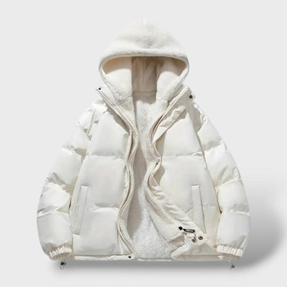 Chaqueta de invierno cálida para mujeres con cremallera