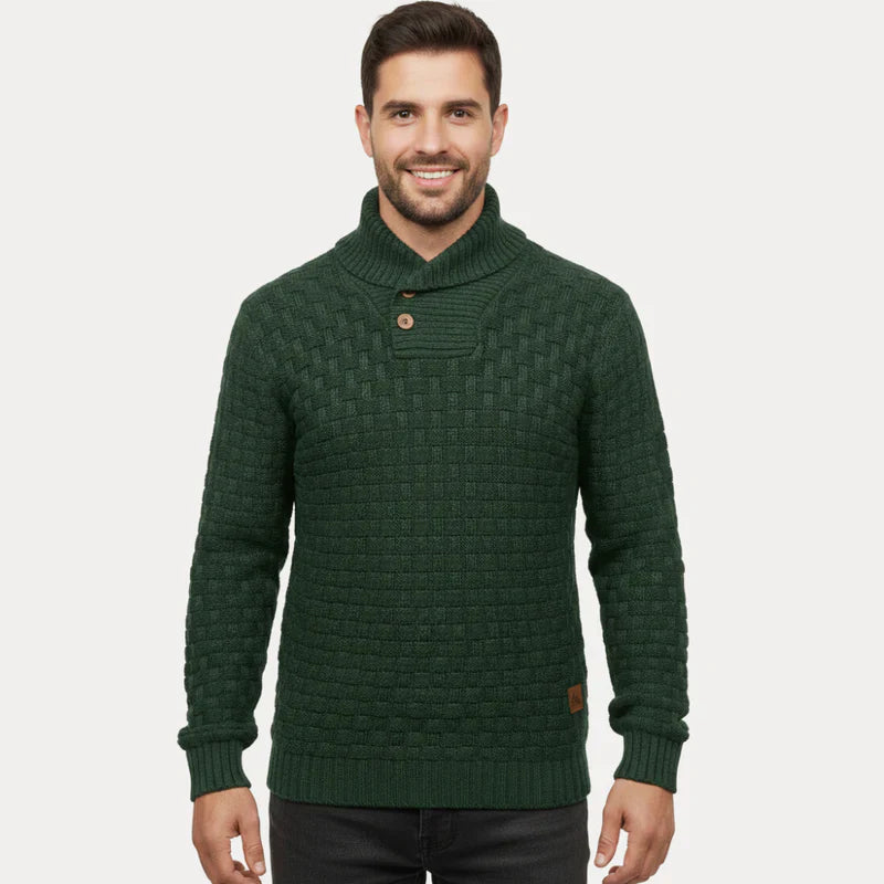 IKERAN | SUÉTER TEXTURIZADO | CUELLO ABOTONADO Y ESTILO