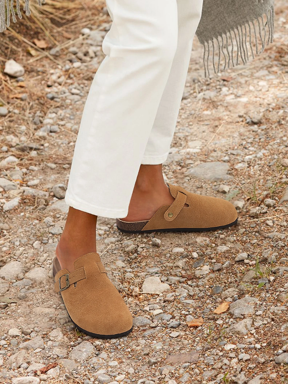 LEÓN | ZUECO DE ANTE | CONFORT Y TOQUE MEDITERRÁNEO