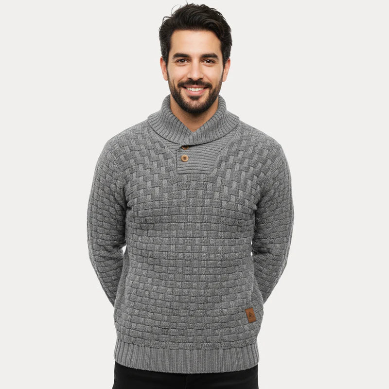 IKERAN | SUÉTER TEXTURIZADO | CUELLO ABOTONADO Y ESTILO