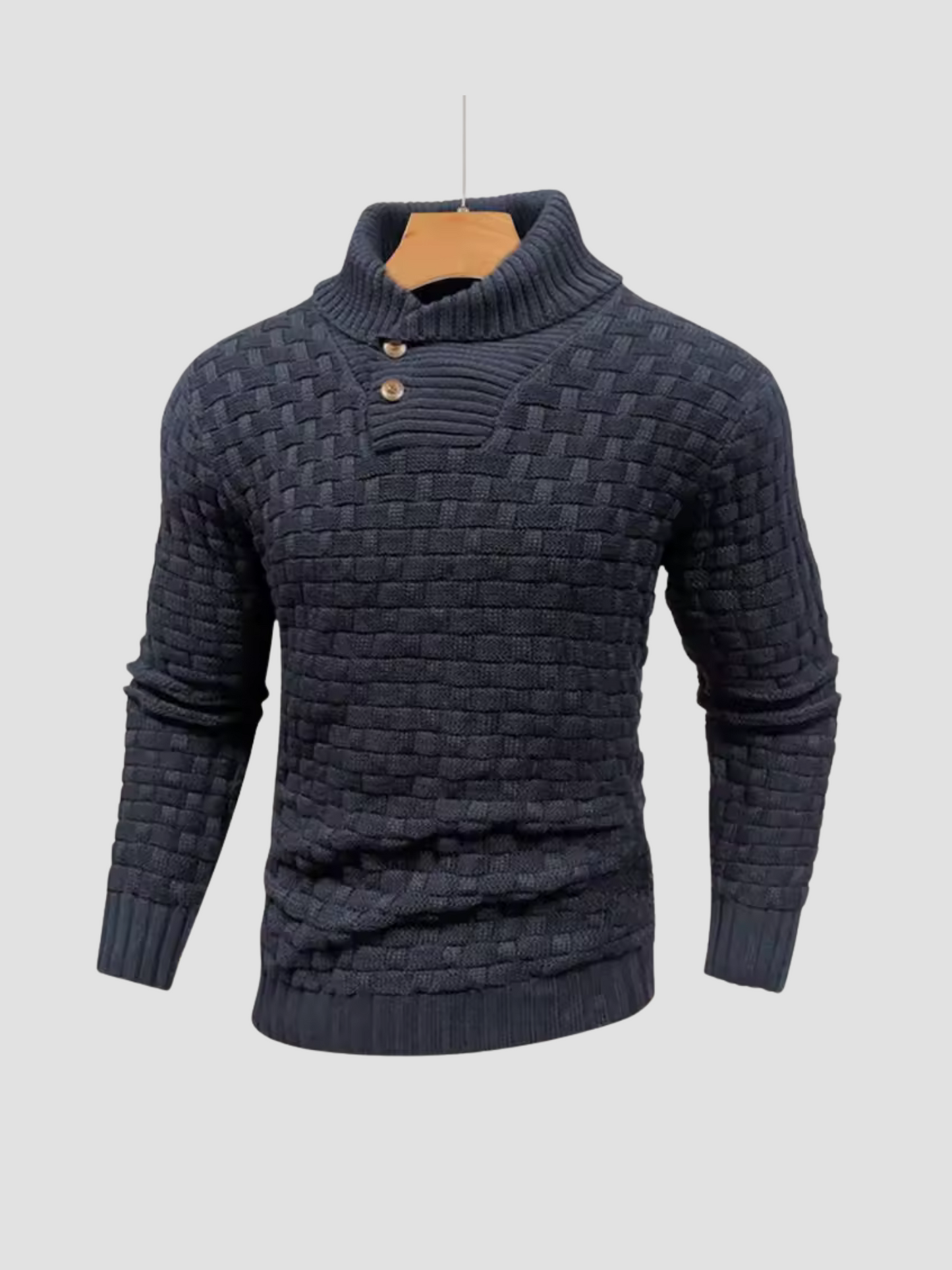 IKERAN | SUÉTER TEXTURIZADO | CUELLO ABOTONADO Y ESTILO