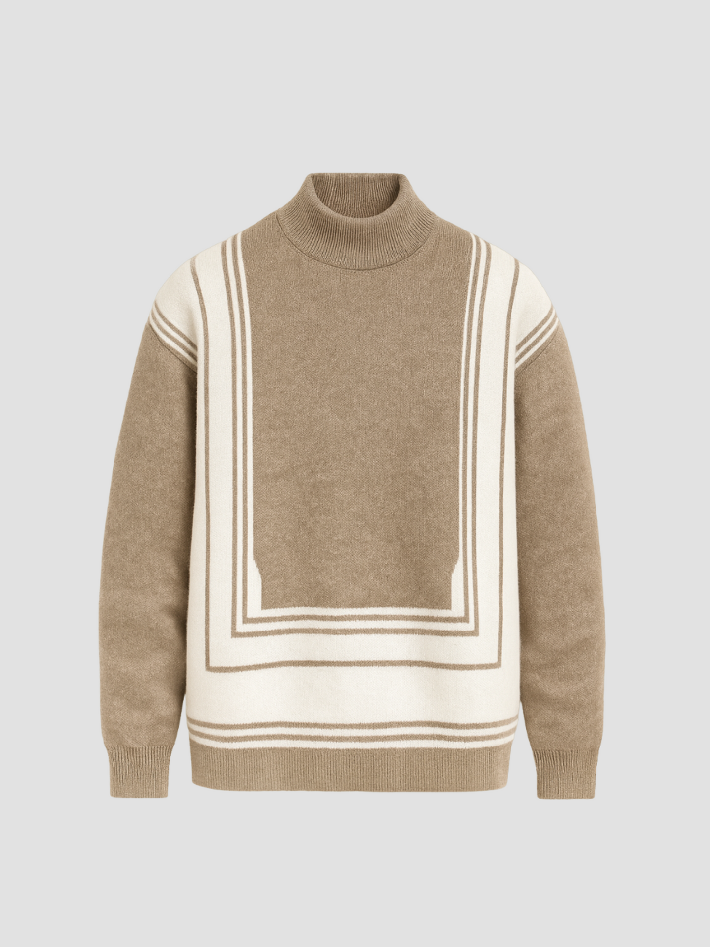 MARZANO | JERSEY CUELLO ALTO | PATRÓN GEOMÉTRICO