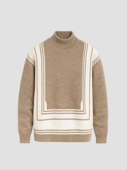 MARZANO | JERSEY CUELLO ALTO | PATRÓN GEOMÉTRICO