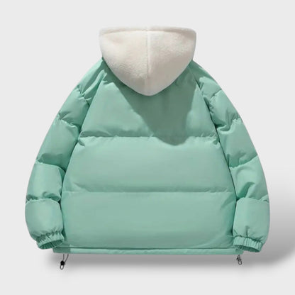 Chaqueta de invierno cálida para mujeres con cremallera