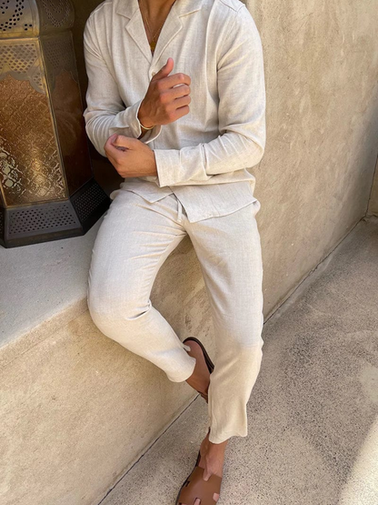 ELOY | CONJUNTO ESTIVAL | LINO CON TOQUE MEDITERRÁNEO