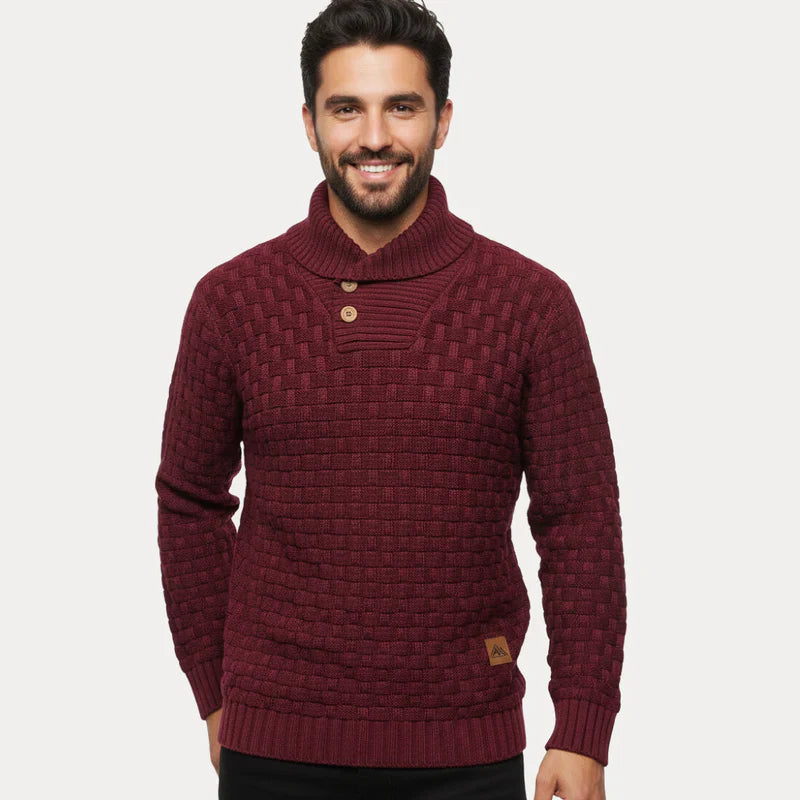 IKERAN | SUÉTER TEXTURIZADO | CUELLO ABOTONADO Y ESTILO