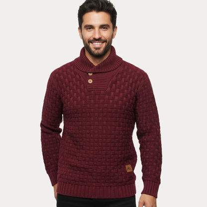 IKERAN | SUÉTER TEXTURIZADO | CUELLO ABOTONADO Y ESTILO