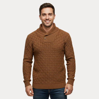 IKERAN | SUÉTER TEXTURIZADO | CUELLO ABOTONADO Y ESTILO