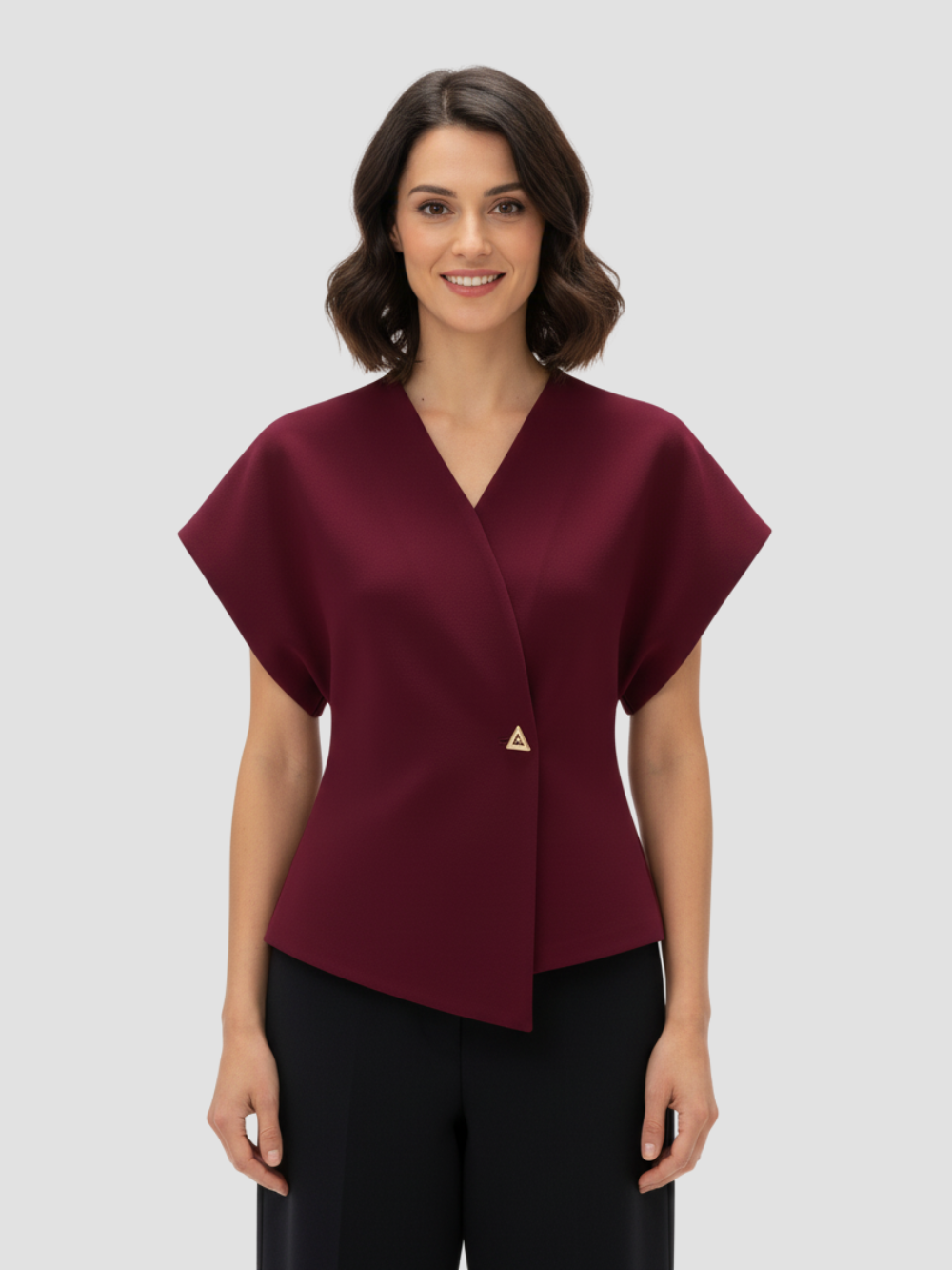 EUDOXIA | BLUSA DE CREPÉ PARA MUJER – EQUILIBRIO ENTRE SOFISTICACIÓN Y COMODIDAD