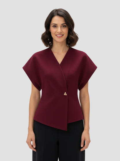 EUDOXIA | BLUSA DE CREPÉ PARA MUJER – EQUILIBRIO ENTRE SOFISTICACIÓN Y COMODIDAD