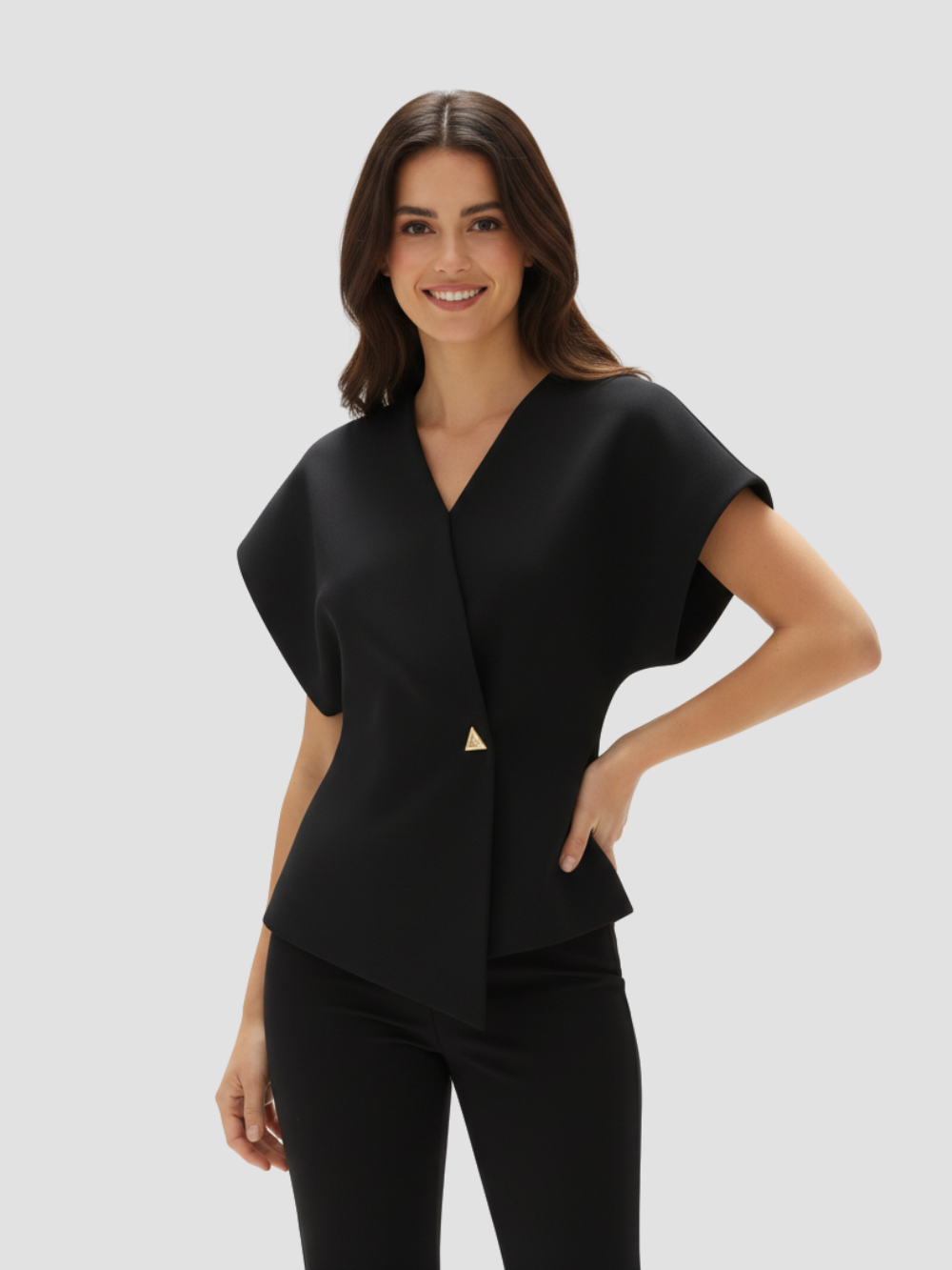 EUDOXIA | BLUSA DE CREPÉ PARA MUJER – EQUILIBRIO ENTRE SOFISTICACIÓN Y COMODIDAD