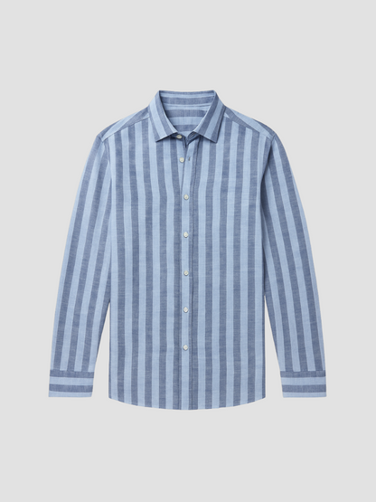 VALVERDE | CAMISA DE LINO A RAYAS | ELEGANCIA LIGERA