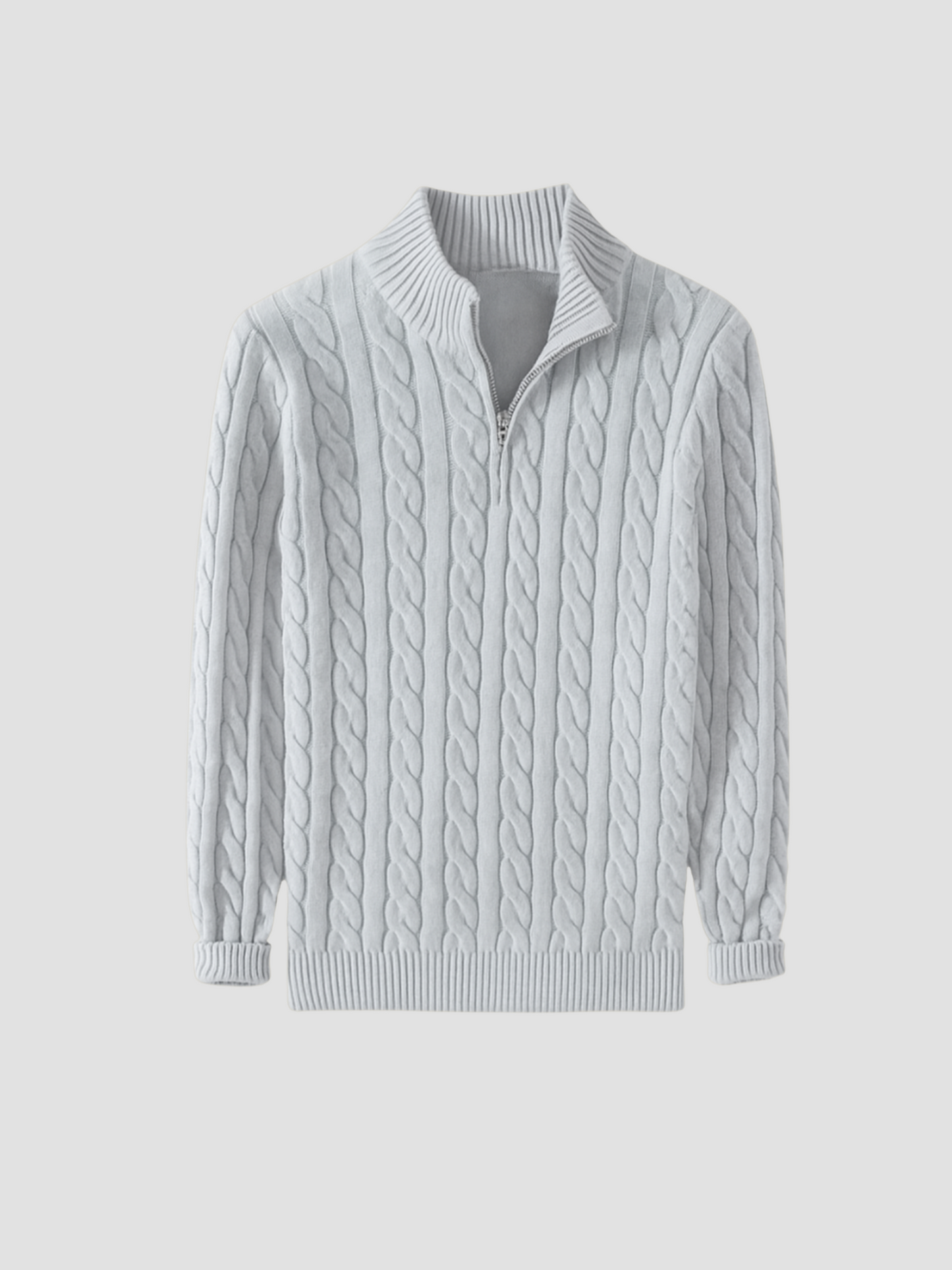 LORENZO | JERSEY TRENZADO CON CREMALLERA | ESTILO DEPORTIVO MODERNO