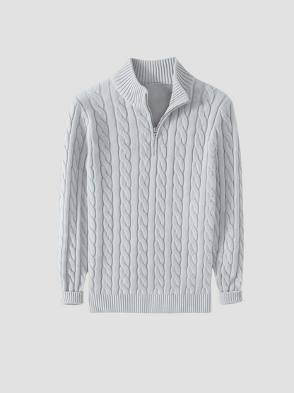 LORENZO | JERSEY TRENZADO CON CREMALLERA | ESTILO DEPORTIVO MODERNO