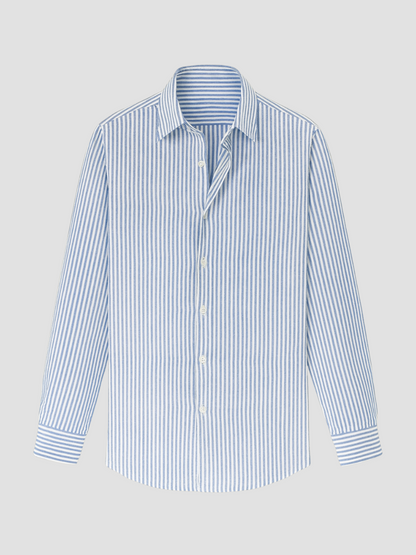 MARIN | CAMISA LINO-ALGODÓN A RAYAS | FRESCURA Y ESTILO