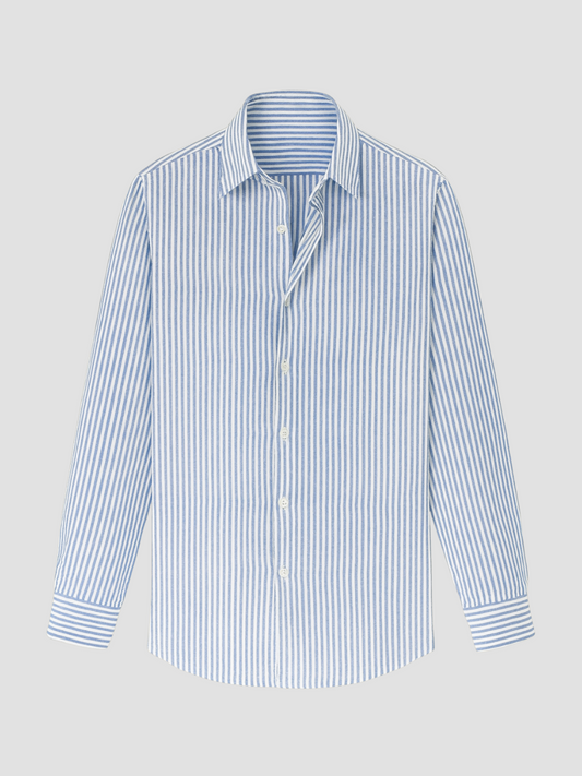 MARIN | CAMISA LINO-ALGODÓN A RAYAS | FRESCURA Y ESTILO