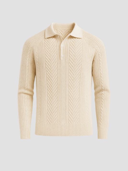 QUIROGA | POLO DE PUNTO | ESTILO CLÁSICO CON PATRÓN