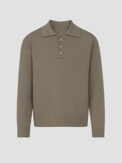 CÉLESTIN | POLO MANGA LARGA | ESTILO CLÁSICO MODERNO