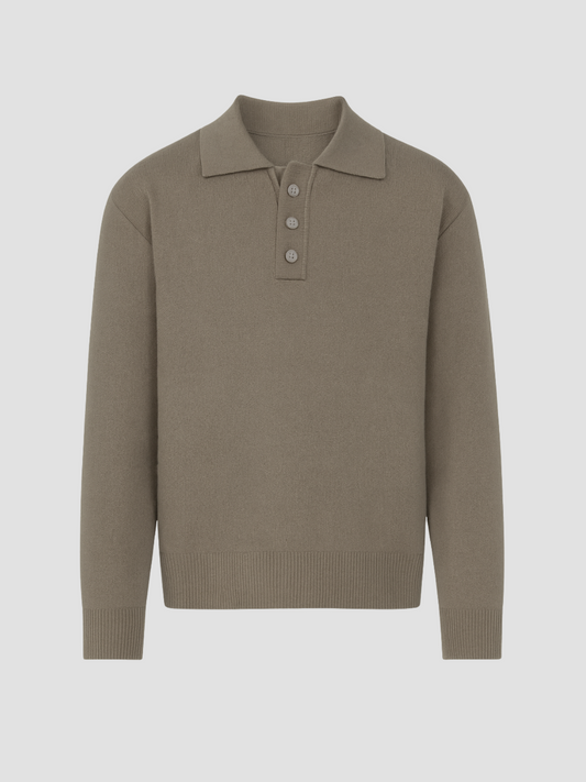 CÉLESTIN | POLO MANGA LARGA | ESTILO CLÁSICO MODERNO