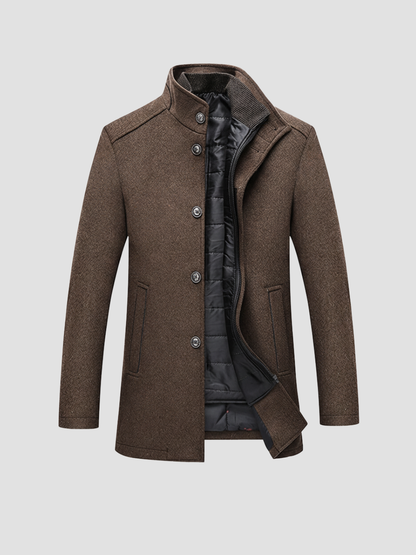 CRISANTO | ABRIGO DE TWEED PARA HOMBRE – CALIDEZ FUNCIONAL Y ESTILO SOFISTICADO