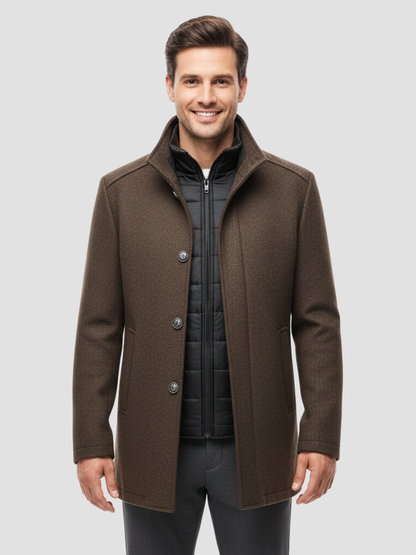 CRISANTO | ABRIGO DE TWEED PARA HOMBRE – CALIDEZ FUNCIONAL Y ESTILO SOFISTICADO