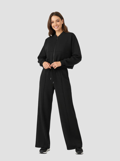 ZAHARA | CONJUNTO CASUAL CON CHAQUETA Y PANTALÓN – MINIMALISMO MODERNO Y ELEGANCIA SIN ESFUERZO