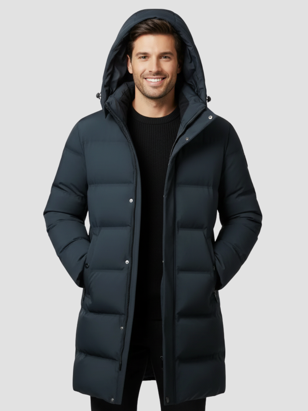 EZEQUÍAS | ABRIGO DE HOMBRE TIPO PUFFER – PROTECCIÓN INVERNAL Y DISEÑO ESTRUCTURADO