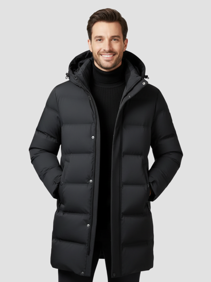 EZEQUÍAS | ABRIGO DE HOMBRE TIPO PUFFER – PROTECCIÓN INVERNAL Y DISEÑO ESTRUCTURADO