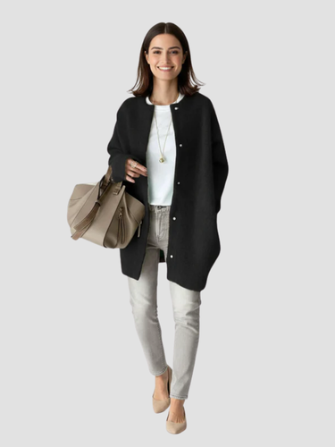 AMARANTA | CÁRDIGAN LARGO DE PUNTO – ELEGANCIA RELAJADA Y VERSÁTIL