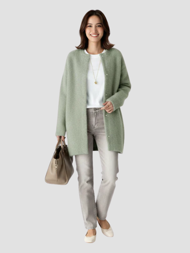 AMARANTA | CÁRDIGAN LARGO DE PUNTO – ELEGANCIA RELAJADA Y VERSÁTIL