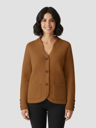 ISOLDA | CÁRDIGAN DE PUNTO PARA MUJER – ESTILO REFINADO Y FUNCIONALIDAD MODERNA