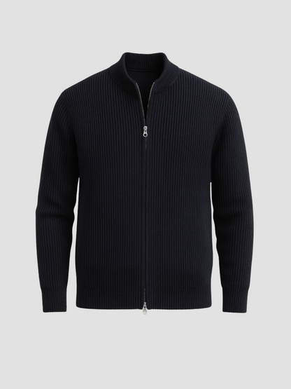 TOBÍAS | CÁRDIGAN CON CREMALLERA | LOOK ATEMPORAL Y VERSÁTIL