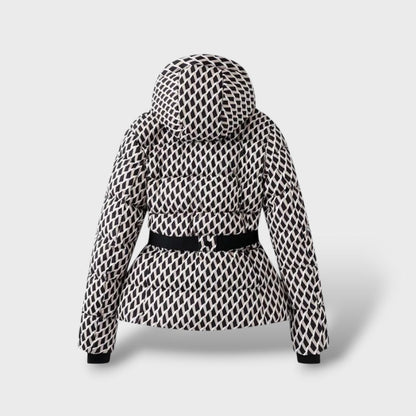 Chaqueta Acolchada con Cinturón Impermeable