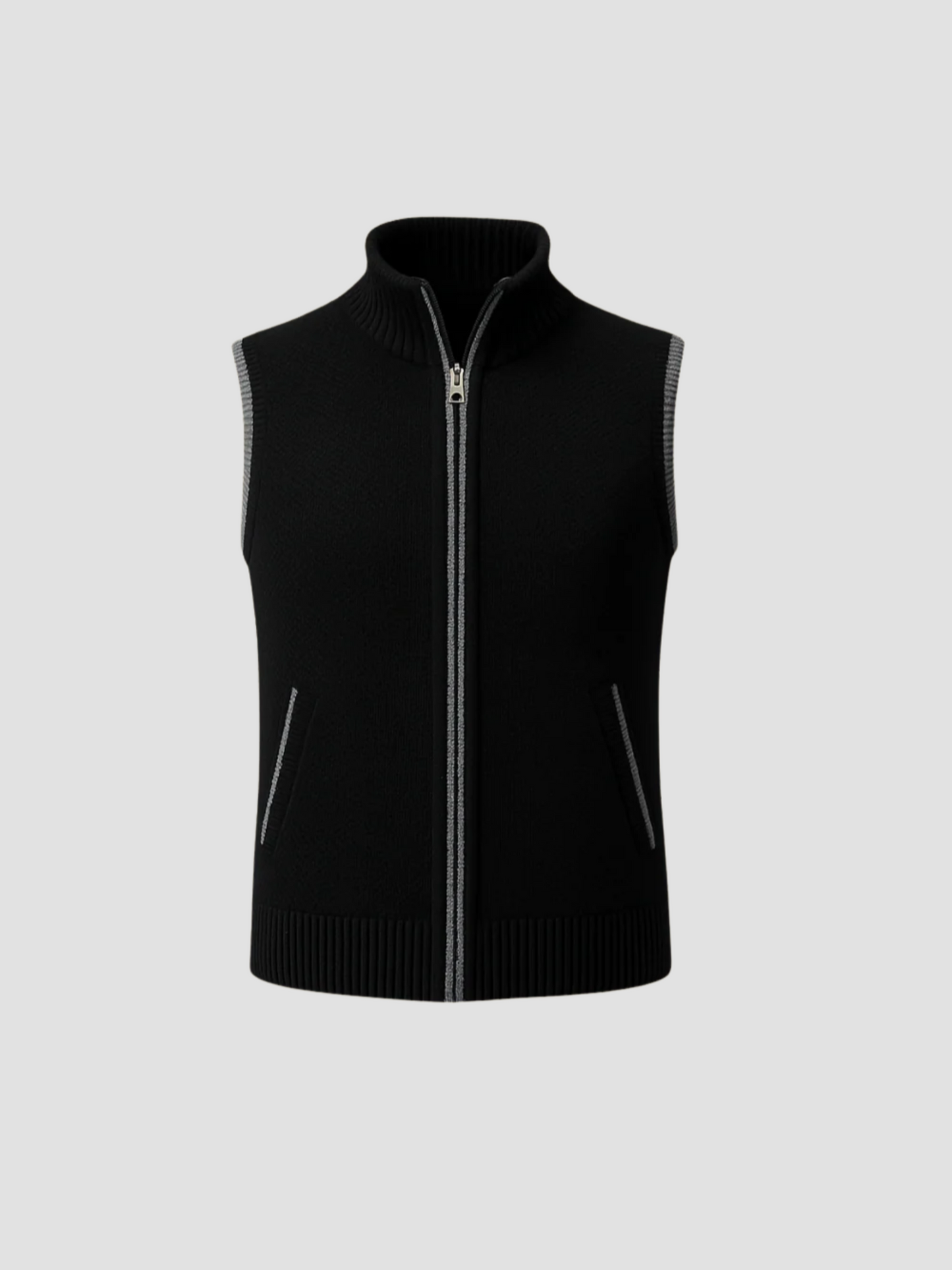 ULLOA | CHALECO DE PUNTO CON CREMALLERA | FUNCIONALIDAD MODERNA
