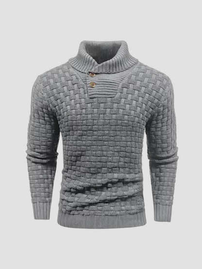 IKERAN | SUÉTER TEXTURIZADO | CUELLO ABOTONADO Y ESTILO