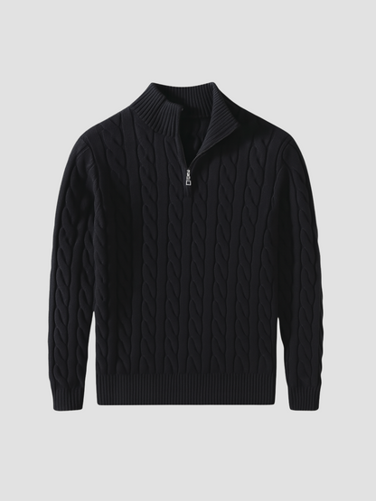 LORENZO | JERSEY TRENZADO CON CREMALLERA | ESTILO DEPORTIVO MODERNO