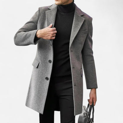 Abrigo Hombre Otoño Invierno Estilo Business Casual