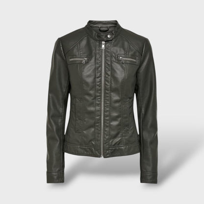 Casaco de Pele Sintética para Mulher