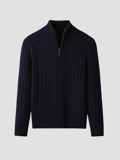 LORENZO | JERSEY TRENZADO CON CREMALLERA | ESTILO DEPORTIVO MODERNO