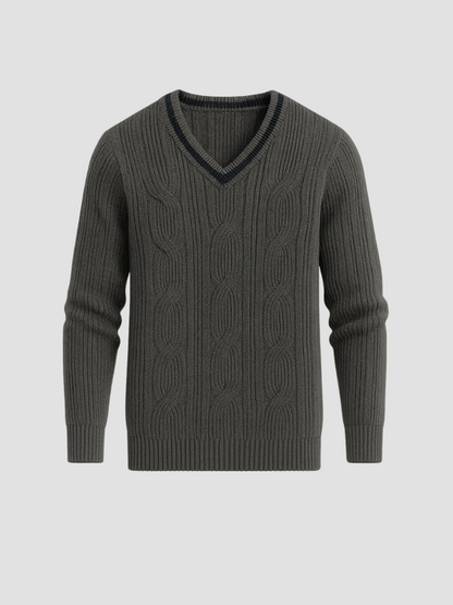 BAUTISTA | SUÉTER DE PUNTO EN V | CLÁSICO DEPORTIVO MODERNO