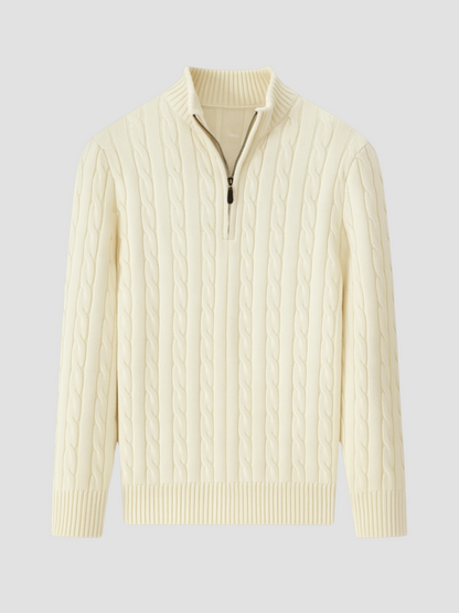 LORENZO | JERSEY TRENZADO CON CREMALLERA | ESTILO DEPORTIVO MODERNO