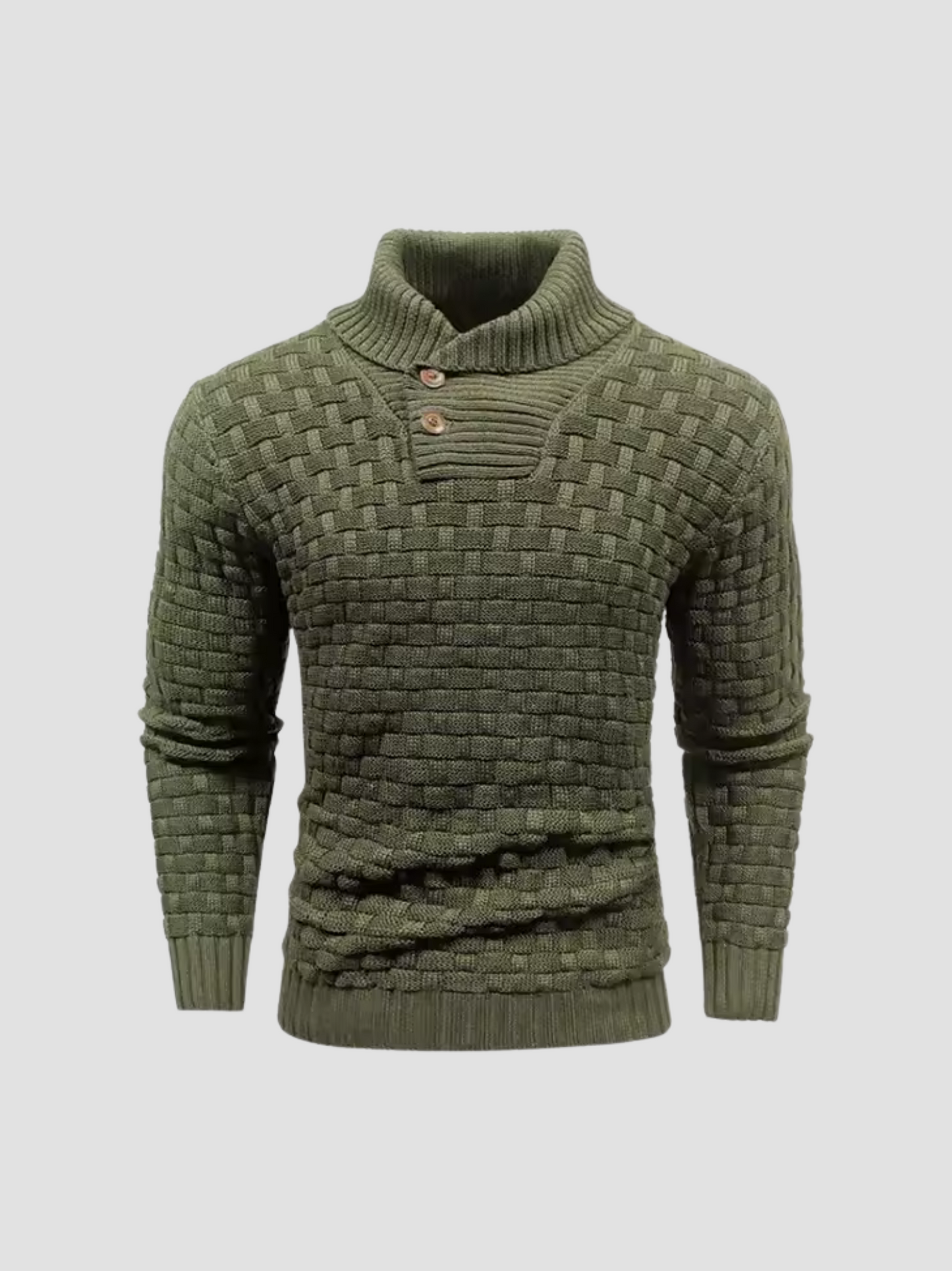 IKERAN | SUÉTER TEXTURIZADO | CUELLO ABOTONADO Y ESTILO