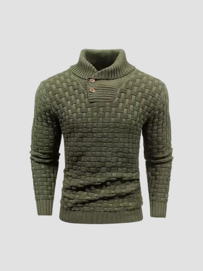 IKERAN | SUÉTER TEXTURIZADO | CUELLO ABOTONADO Y ESTILO