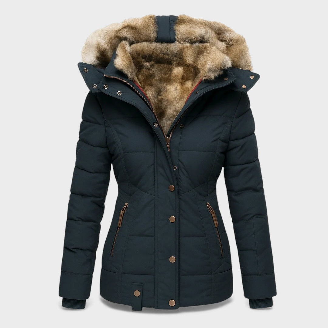 Alba™ | Abrigo con forro de pelo + Bufanda de REGALO