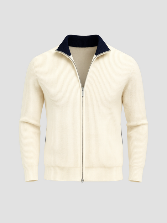 ORTEGA | VEST DE PUNTO CON CREMALLERA | ELEGANCIA VERSÁTIL