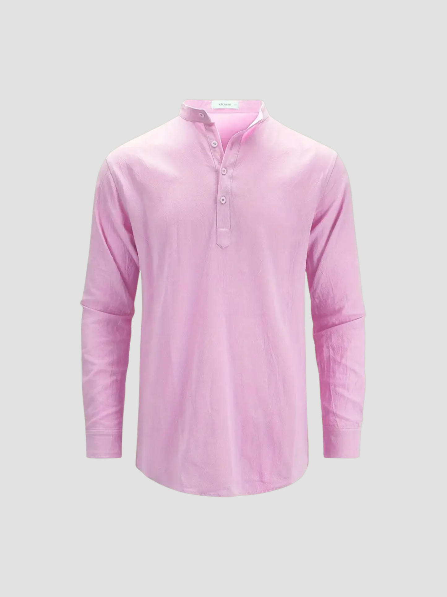 DORADO | CAMISETA HENLEY LARGA | ESTILO CASUAL-ELEGANTE
