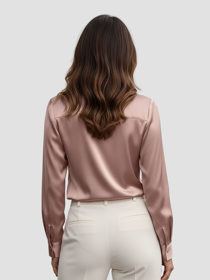 AMAYA | BLUSA DE MUJER | SATÉN FLUIDO Y ESTILO SOFISTICADO