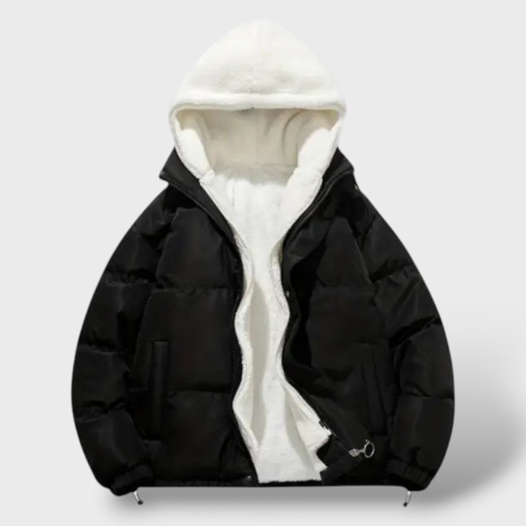 Chaqueta de invierno cálida para mujeres con cremallera