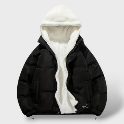 Chaqueta de invierno cálida para mujeres con cremallera